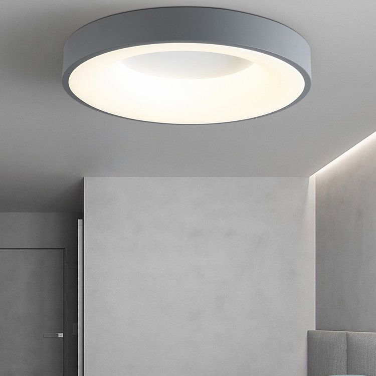 Modern Round LED Ceiling Light Acrylic Shade Flush Mount Light for Living Room