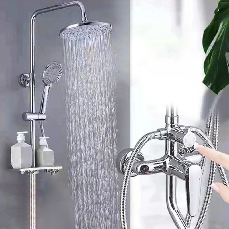 Modern Arm Swivel Shower Metal Shower Head Shower Faucet On Wall