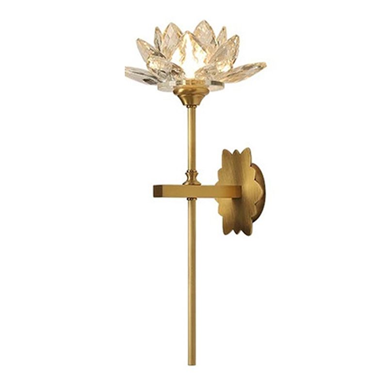 Metal Flower Wall Lighting Modern Style 1 Light Wall Lighting Fixtures