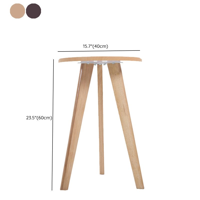 Contemporary Wooden Cocktail Table Round / Square / Triangle Top Coffee Table