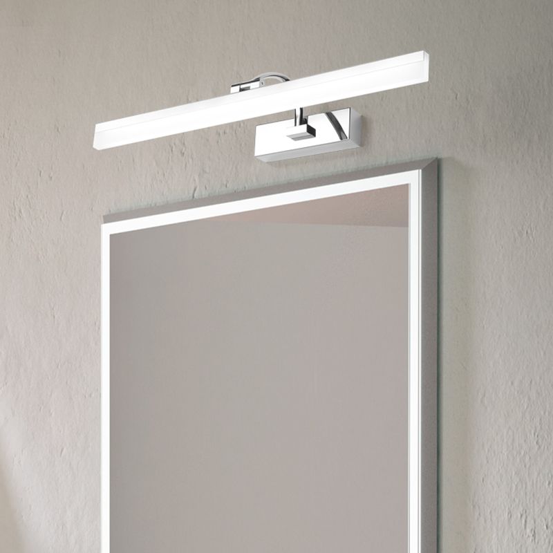 Modern Mirror Front Light LED Vanity Light with Acrylic Shade for Bathroom