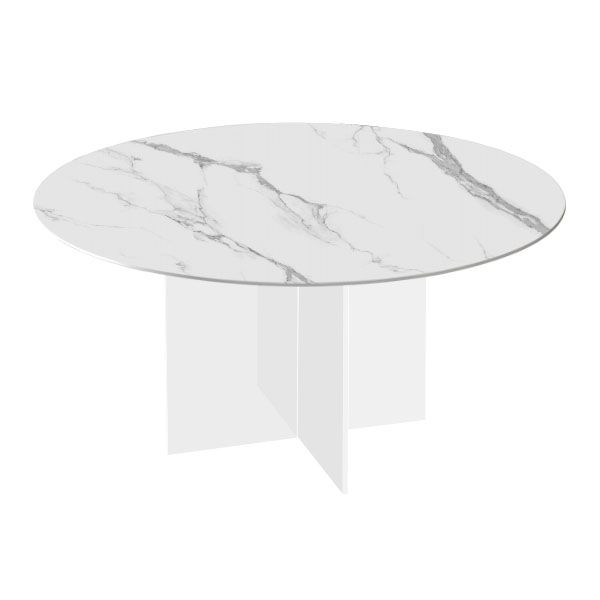 Contemporary Stone Dinner Table Round Dining Table for Dining Room