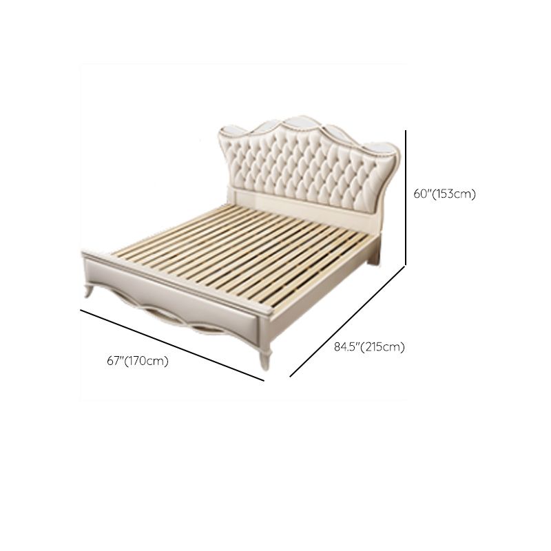 Victorian Adjustable Height Bed Upholstered Headboard Standard Bed