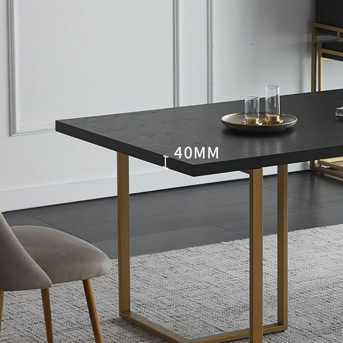 Rectangle Dining Site Table Industrial Style Solid Wood Dining Room Collection