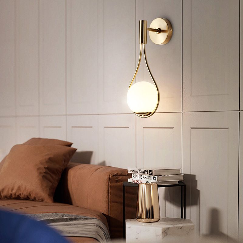 Global Gold Wall-Mounted Light Metal Wall Light Sconces for Living Room