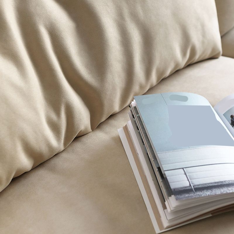 Modern Style Cloth Art & Rectangle Sofa of Coriaceous Rice White