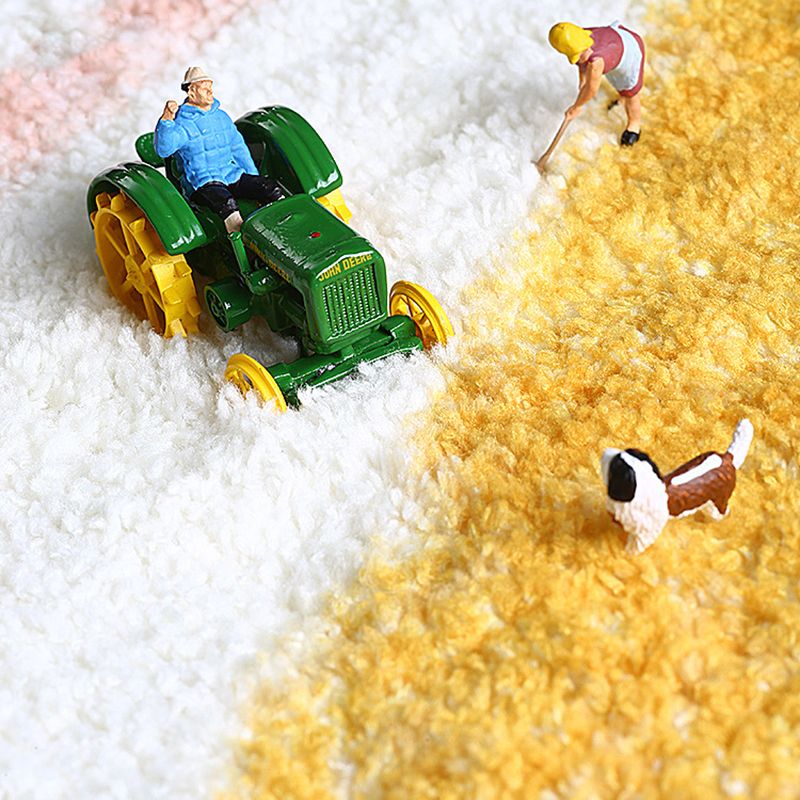 Paarse kinderen tapijt polyester kleurblok binnen tapijt wasbaar tapijt voor woningdecoratie