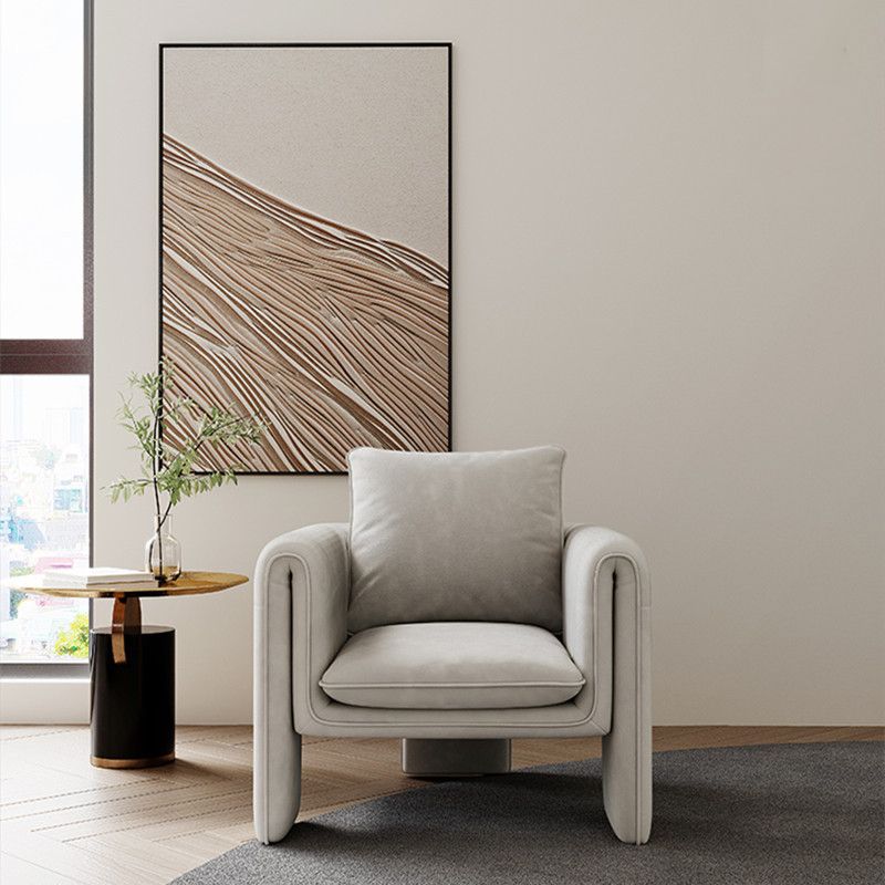 31.5" Wide Contemporary Style Single Sofa Chair Leather Arm Chair for Living Room