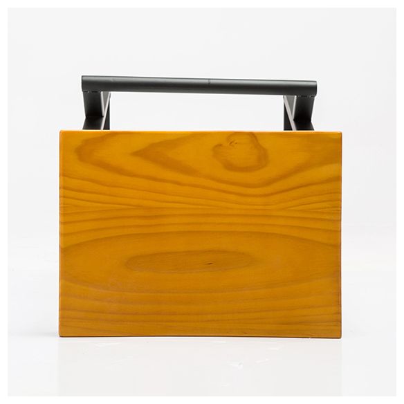 Industrial Square Counter & Bar Stool Metal Natural Counter Height Stool for Cafe