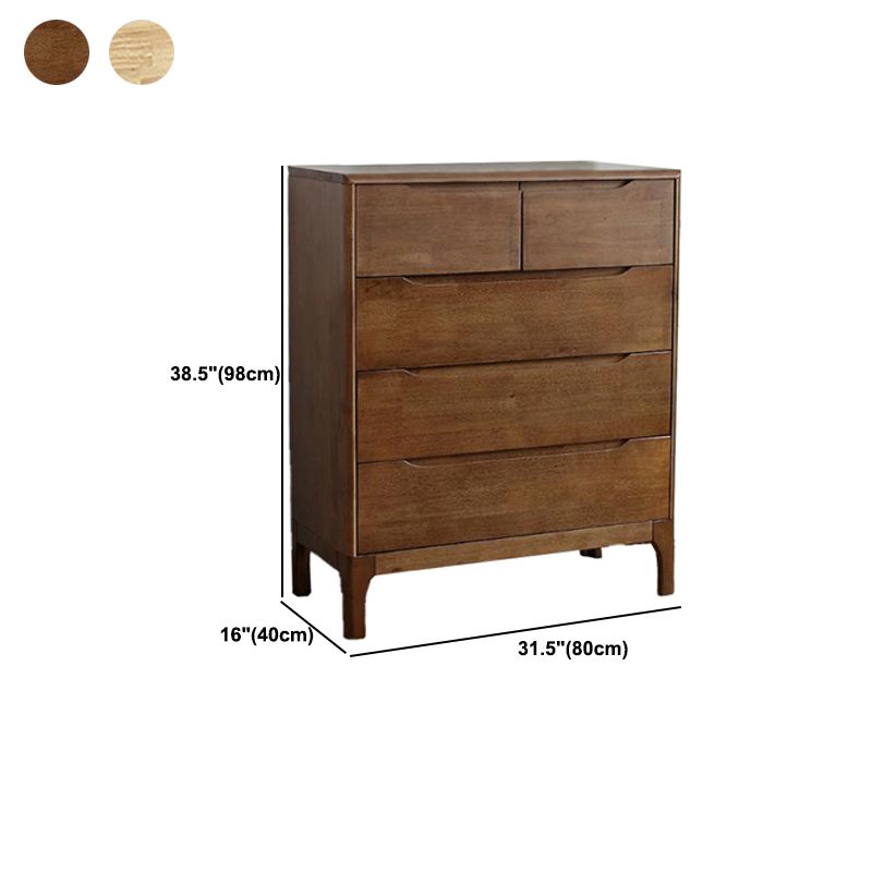 Contemporary Chest Rubberwood Accent Chest in Antique Finish