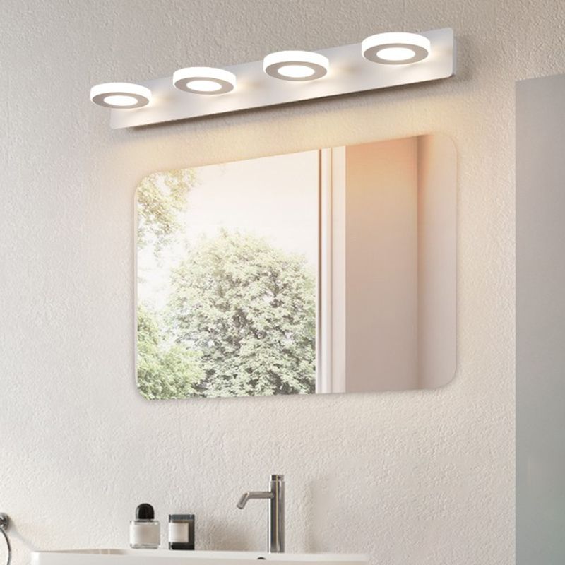 Postmodern Metal tocador Ligero blanco Multi luces LED Mirror Light para baño
