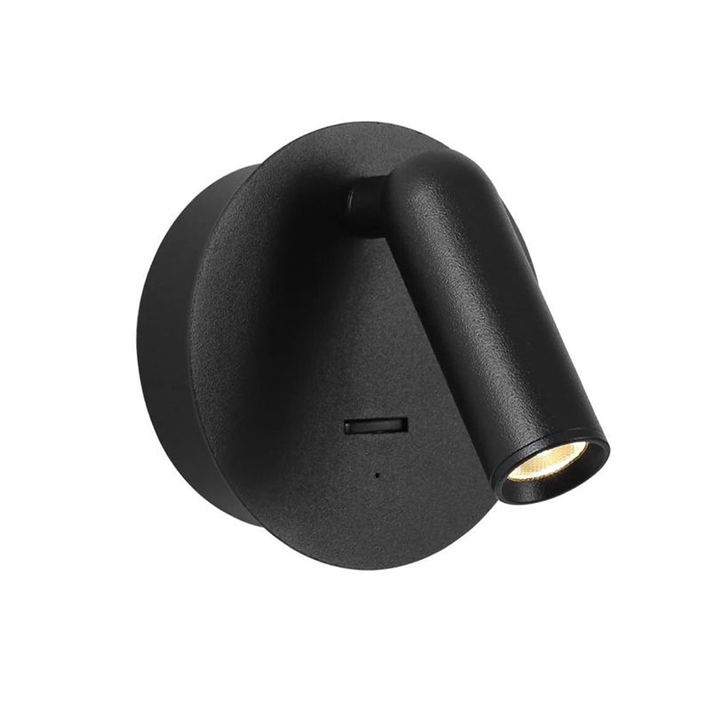 White/Black Modernism Single Wall Mounted Sconce LED Wall Light for Bedroom