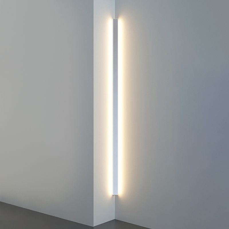 Metal Linear Shade Wall Lighting Modern 1-Light Wall Mounted Light Fixture