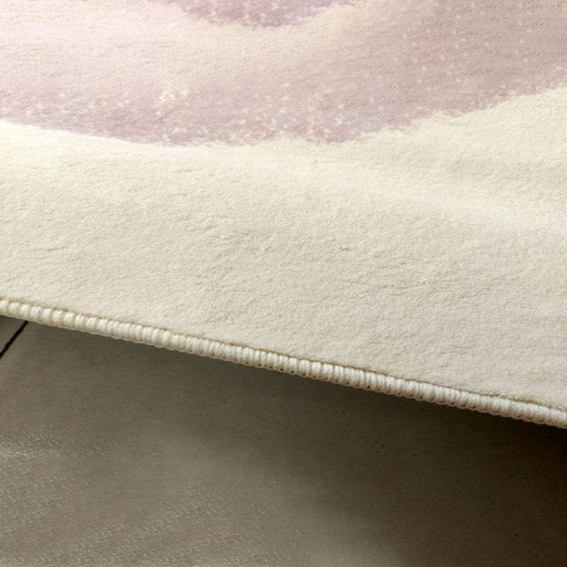 Black Gridding Rug Polyester Modern Rug Stain Resistant Rug for Home Decor