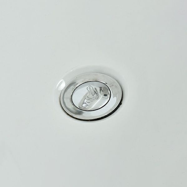 Modern Soaking Freestanding Bath Tub Acrylic Oval Bathtub with Overflow Trim