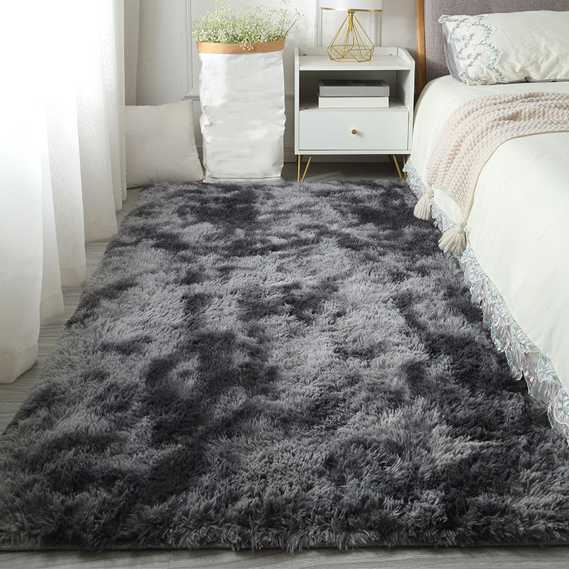 Casual Tie Dye Shag Rug Polyester Area Rug Stain Resistant Indoor Carpet for Home Decoration