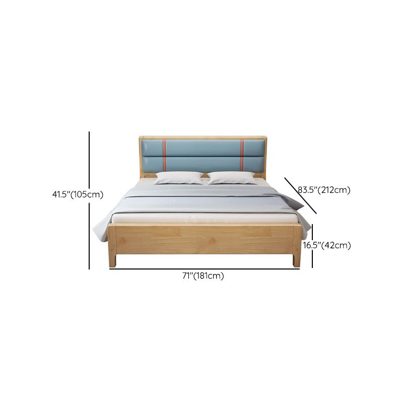 41.33" Tall Contemporary Wooden Rectangular Headboard Standard Bed