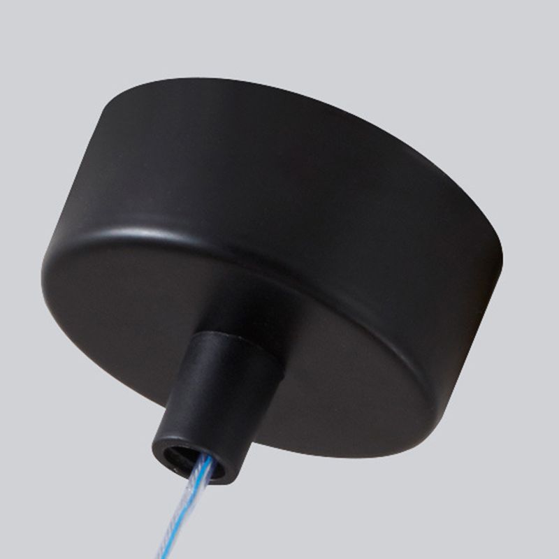 17.7 "H Noordse stijl LED hangend licht aluminium lange stripverlichtingsarmatuur met kristallen lampenkap