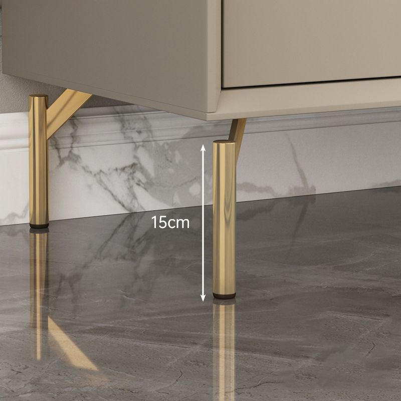 Glam Stone Storage Chest Bedroom 16" Wide Chest in White with Drawers