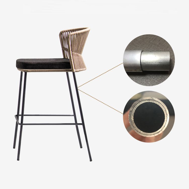 Metal Bar Table Set 1/3 Pieces Modern Bar Table Set for Outdoor