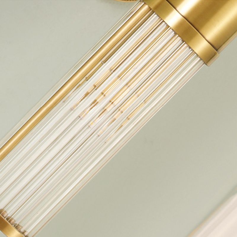 Modern Simple Copper Vanity Light Cylinder Shape Vanity Lamp for Shower Room