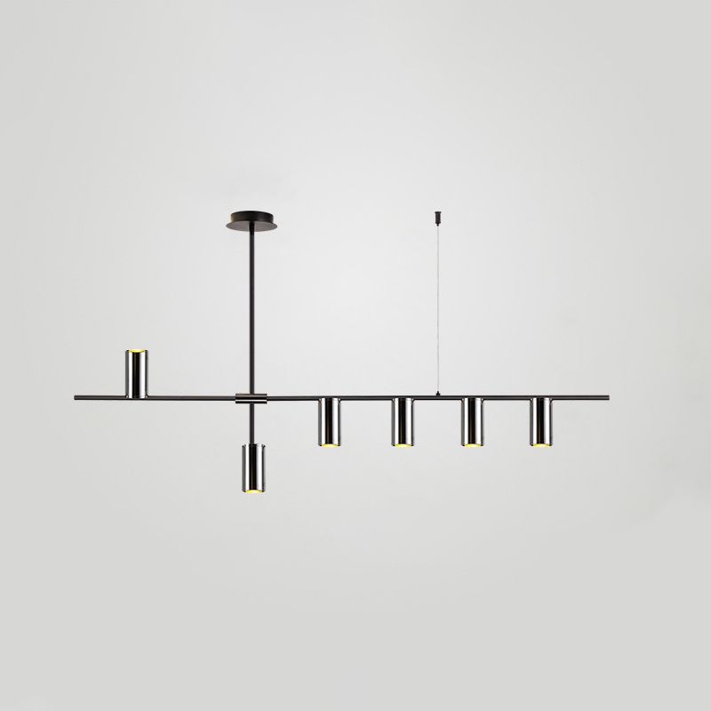 Luci di illuminazione dell'isola tubo contemporanea Mutil Lights Fishting lampadario