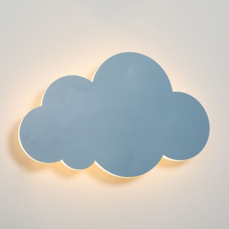 Modern Style Cloud Wall Mounted Lamps Metal 1 Light Wall Lamps