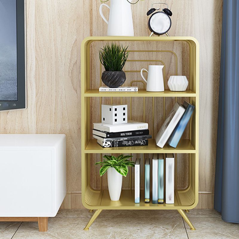 Modern Style Open Back Bookshelf Metal Bookcase for Home Office