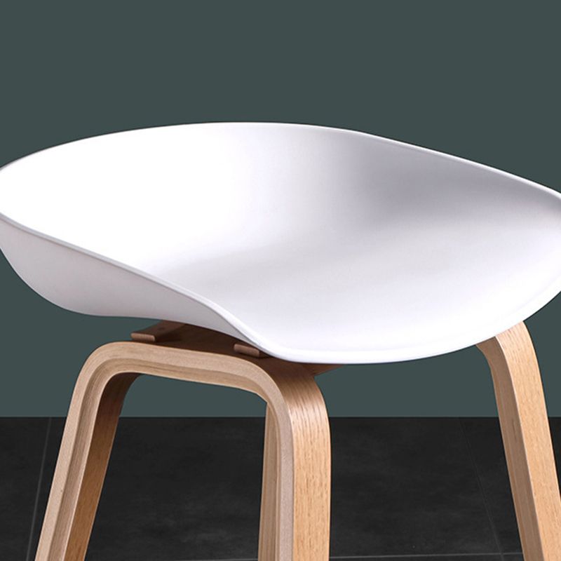 Glam Solid Wood Counter Height Stool Plastic Bar Stool Bar Stool