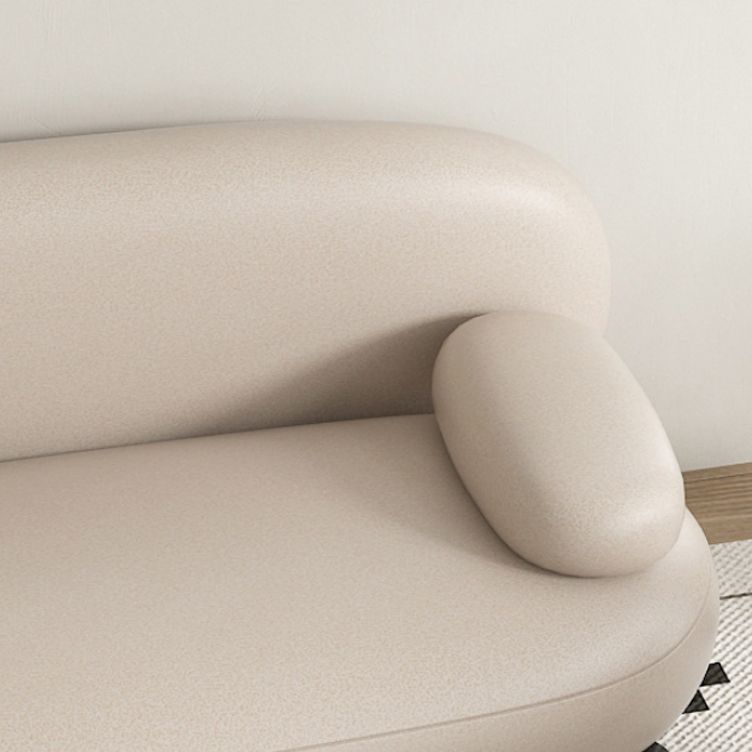 Contemporary Solid Color Sofa 31.49" Wide Pillow Top Arm Sofa