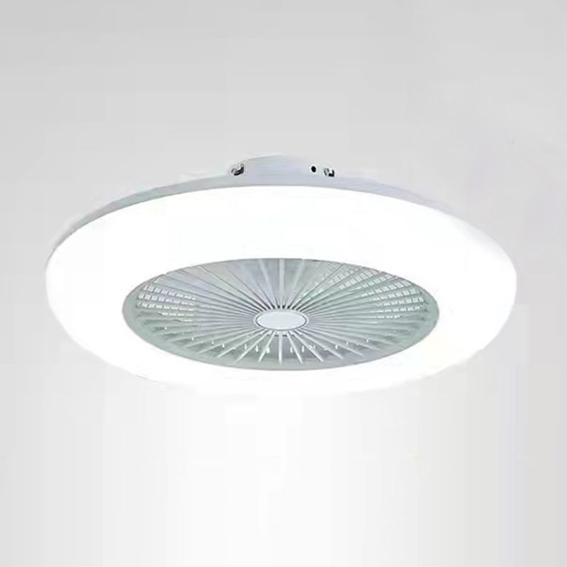 Metal Ceiling Fan Lamp Modern Style LED Ceiling Light for Bedroom