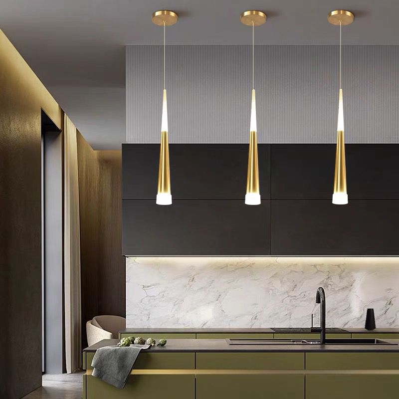 Geometric Shape Metal Hanging Light Modern Style 1 Light Hanging Light Fixtures