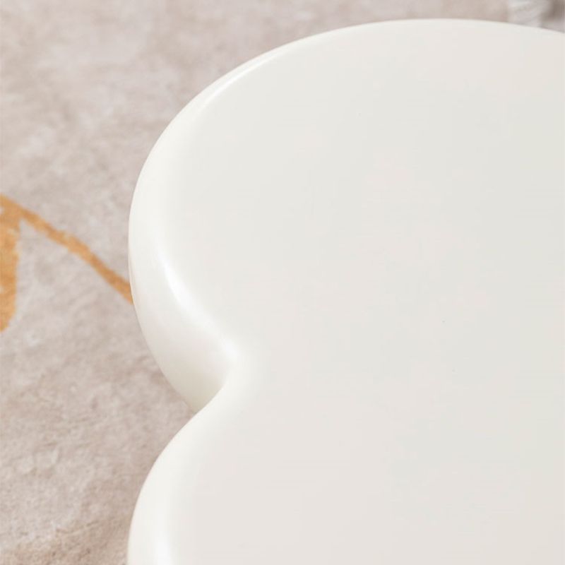 Scandinavian Cream Irregular 4 Legs Coffee Cocktail Table - 13.8" H