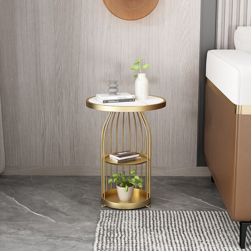 Round End Table Modern Minimalist Side End Table for Living Room