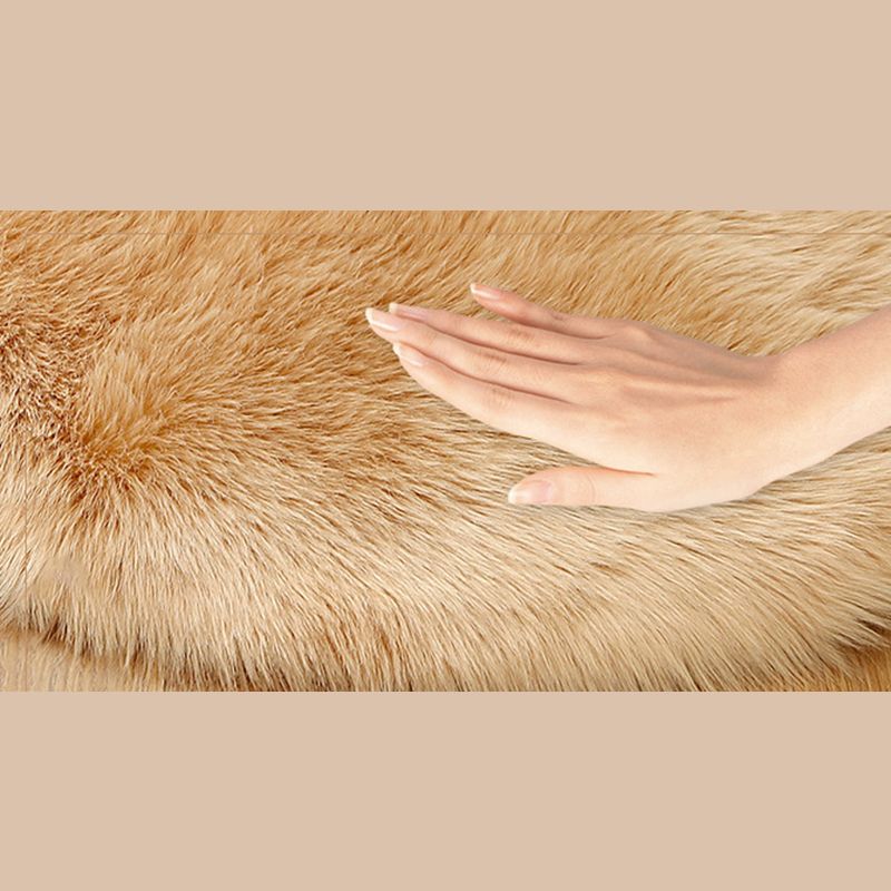 Minimalist Solid Round Area Rug Comfort Modern Shag Area Carpet Polypropylene Friendly Washable Indoor Carpet for Home Decor