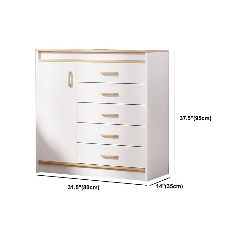 Contemporary Rectangle Manufactured Wood And Standard with Drawer Chest