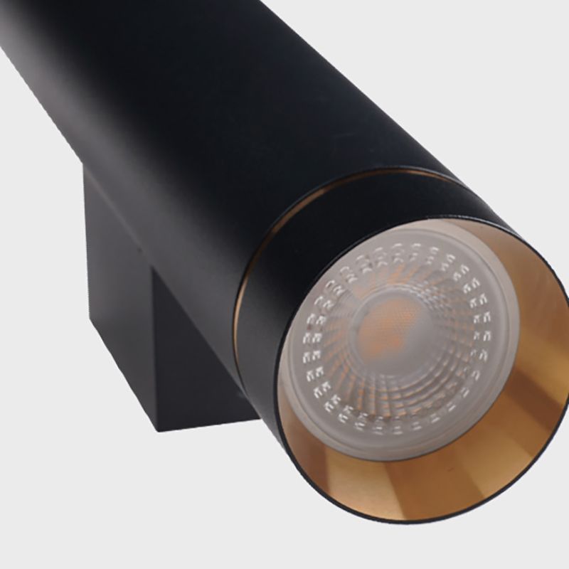 2 Lights Cylinder Wall Lights Modern Style Metal Wall Lighting Fixtures