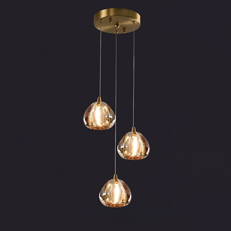 Teardrop Hanging Pendant Light Simplicity Style Crystal Down Lighting Pendant for Bedroom