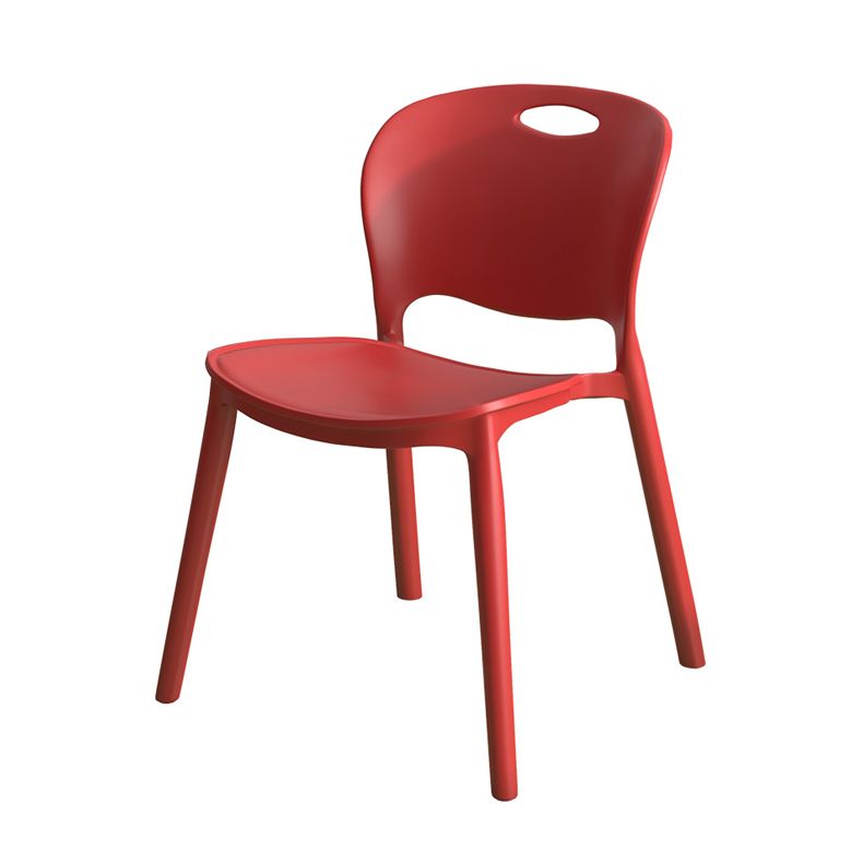 El comedor plástico contemporáneo preside la parte posterior abierta sin brazos que cena la silla lateral para el uso en el hogar