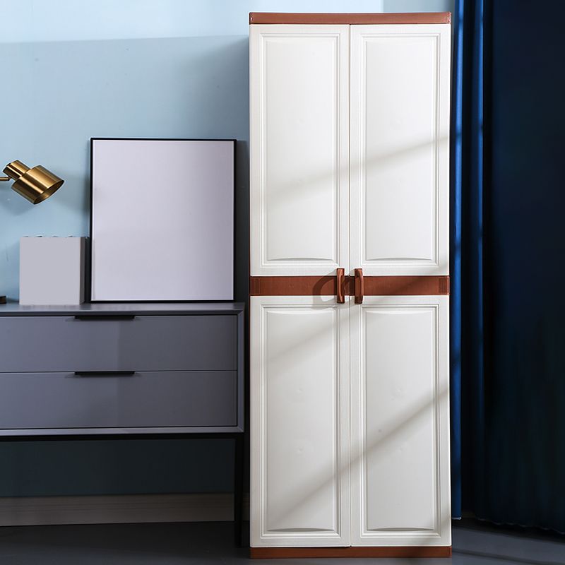 Modern Adjustable Shelves Wardrobe Armoire Freestanding Plastic Wardrobe