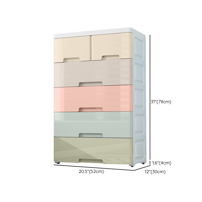 Non-Hanging Armoire with Drawer Plastic Storage Cabinet with Legs