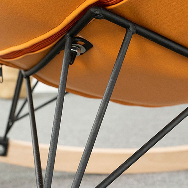 26.7" L x37.4"W x32.2"H Sewn Pillow Back Sled Chair for Living Room