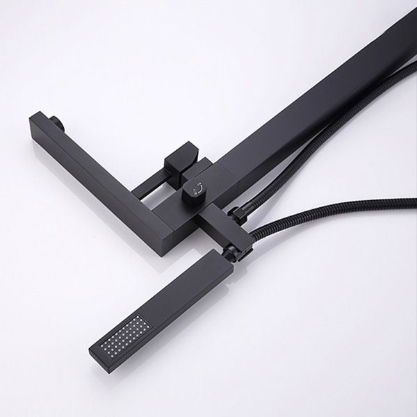 Modern Freestanding Tub Filler Trim Copper Floor Mounted Freestanding Bathtub Faucet