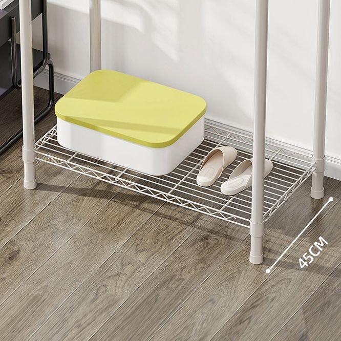 Contemporary Style Wardrobe Steel Wardrobe Closet with Shelves