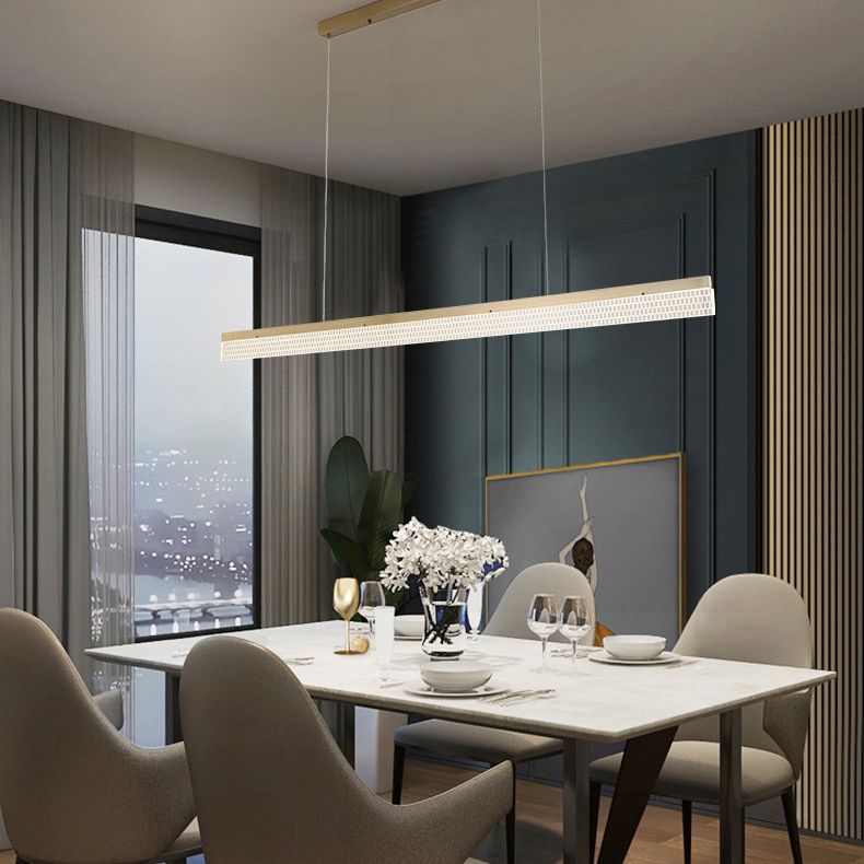 Lumières de lustre en cercle contemporain