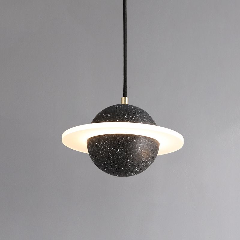 Global Stone Suspension Pendant Light Noordse stijl LED Pendant Light Kit voor slaapkamer