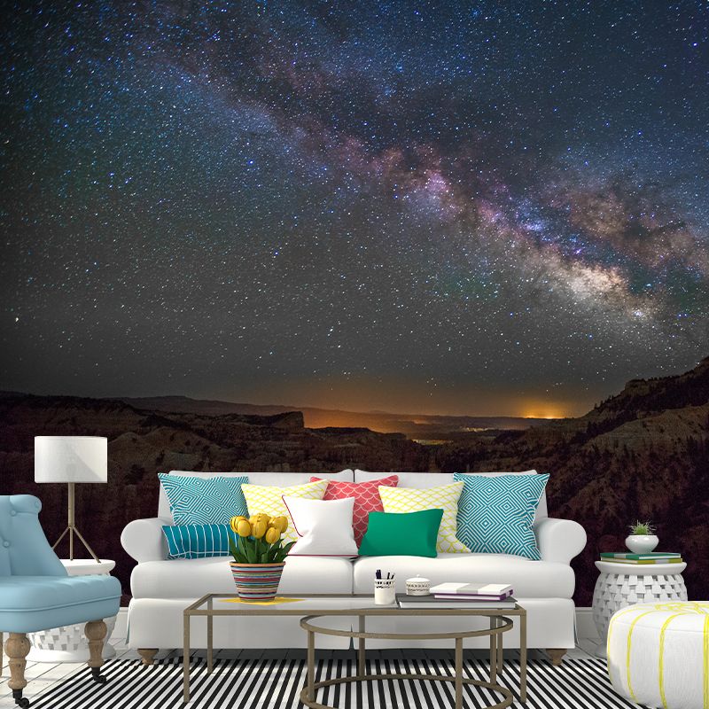 Mysterious Universe Mural Wallpaper Contemporary Wall Covering for Bedroom Decor