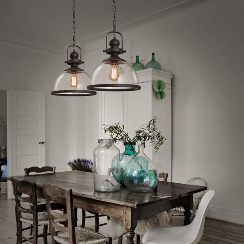 1 Livre de plafond pendentif en verre léger