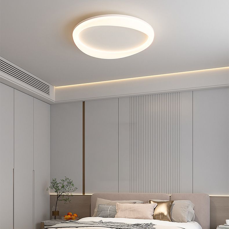 Modern Ceiling Light White LED Flush Mount Lighting for Bedroom