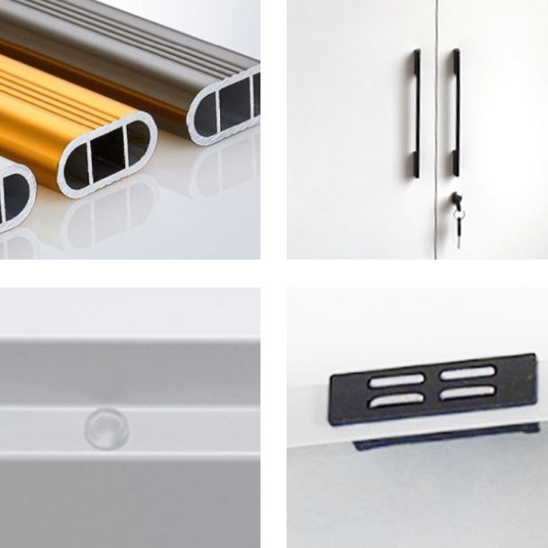 Modern Style Wardrobe Armoire Steel Home Wardrobe with Shelves